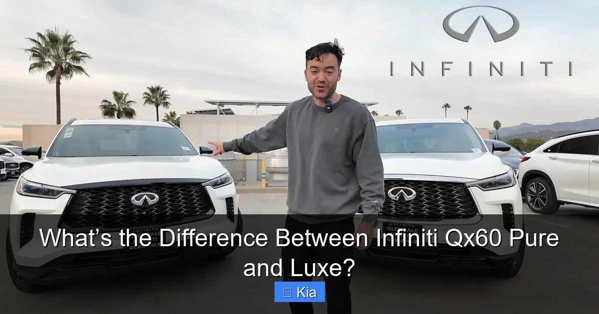 What’s the Difference Between Infiniti Qx60 Pure and Luxe?