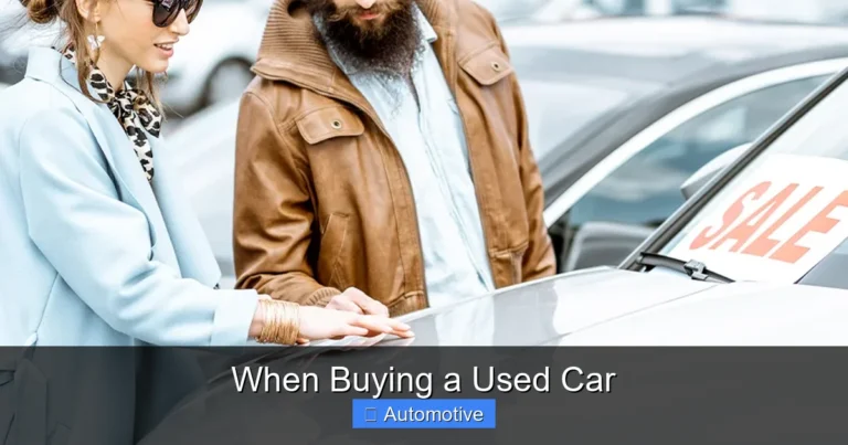 When Buying a Used Car