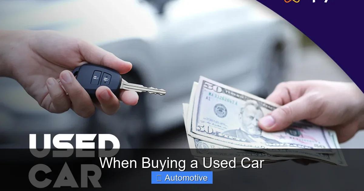 When Buying a Used Car