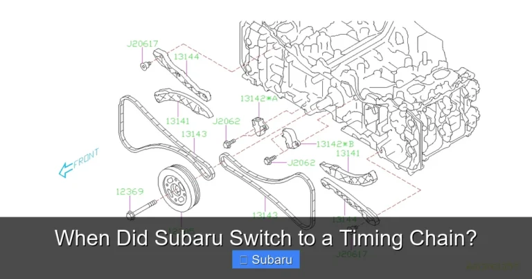 When Did Subaru Switch to a Timing Chain?