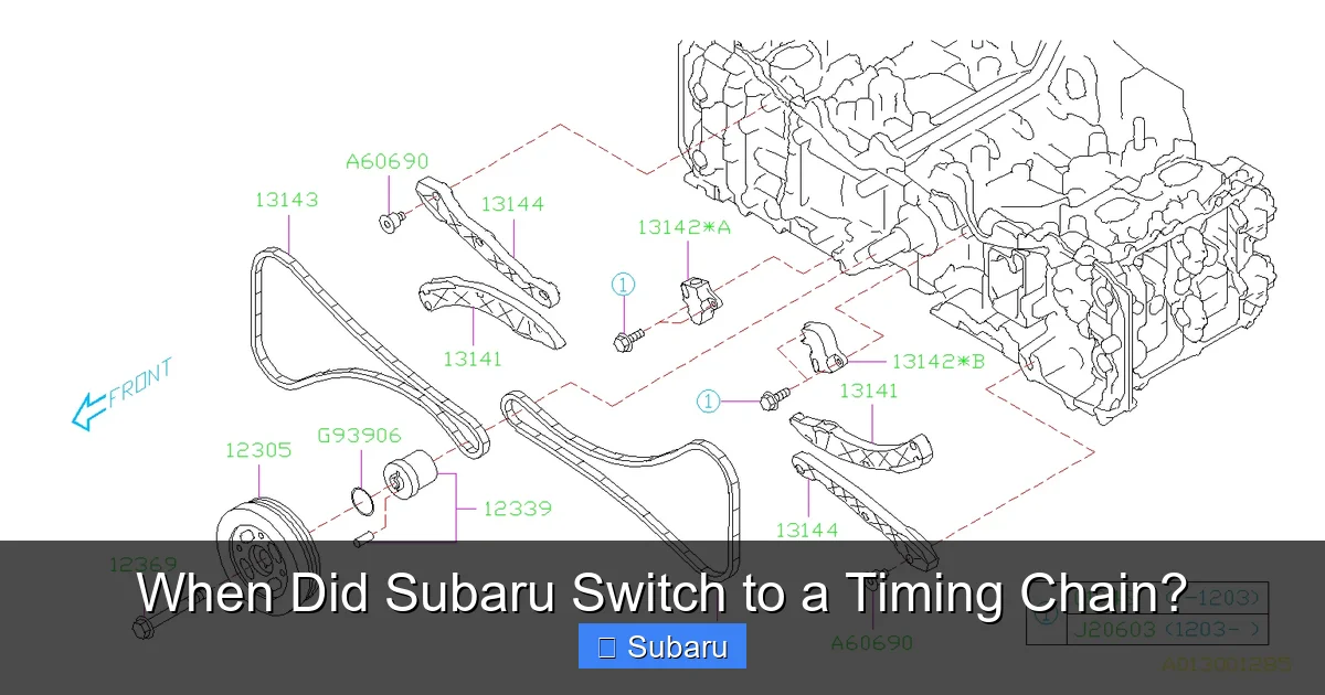 When Did Subaru Switch to a Timing Chain?