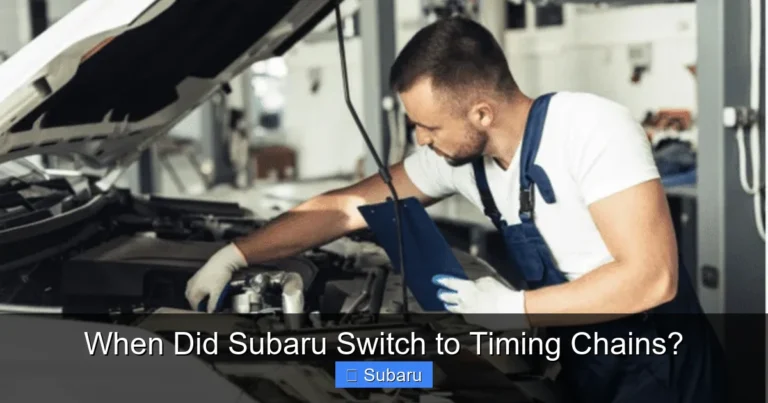 When Did Subaru Switch to Timing Chains?