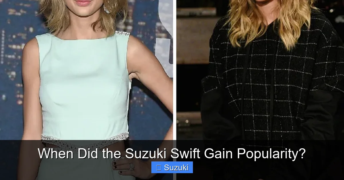 When Did the Suzuki Swift Gain Popularity?