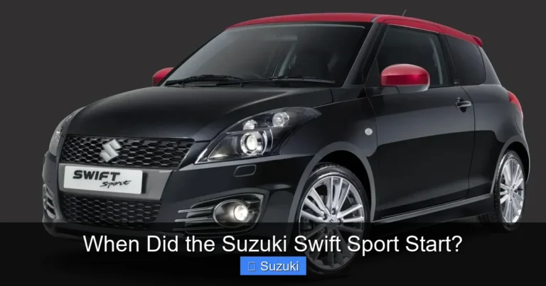 When Did the Suzuki Swift Sport Start?