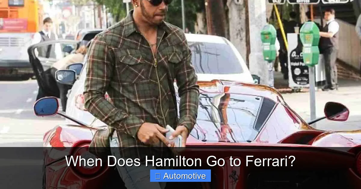 When Does Hamilton Go to Ferrari?
