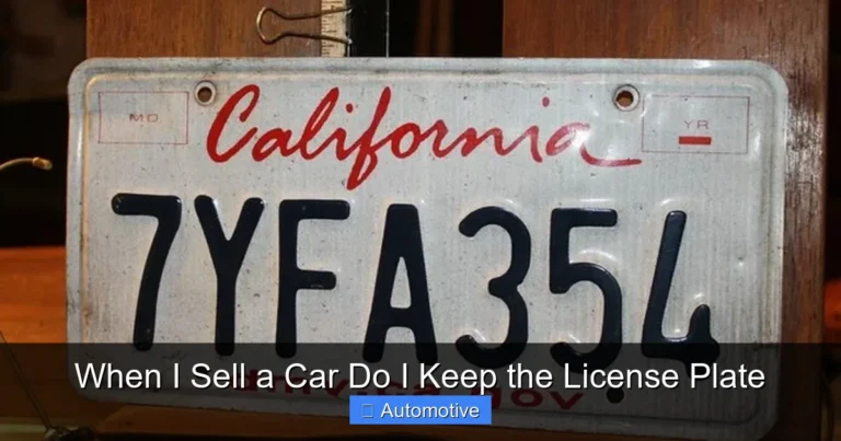 When I Sell a Car Do I Keep the License Plate