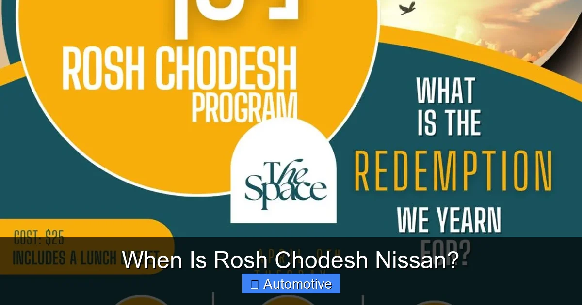 When Is Rosh Chodesh Nissan?