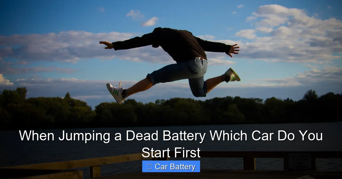 When Jumping a Dead Battery Which Car Do You Start First