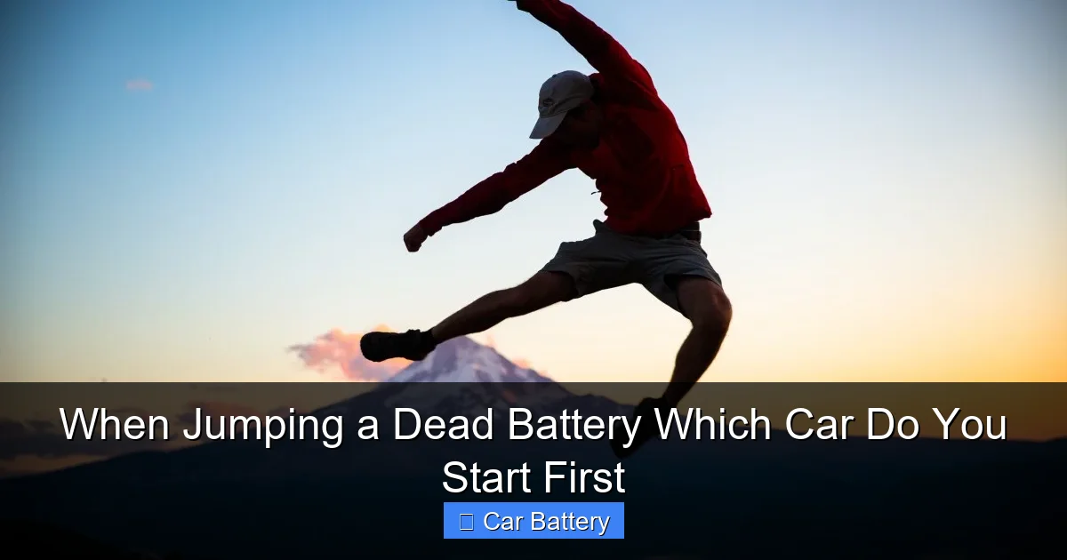 When Jumping a Dead Battery Which Car Do You Start First