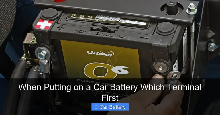 When Putting on a Car Battery Which Terminal First