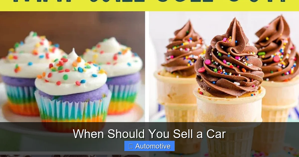 When Should You Sell a Car