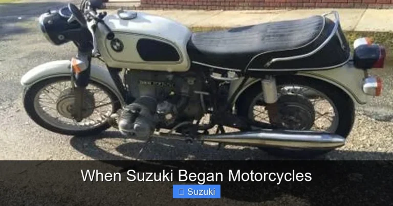 When Suzuki Began Motorcycles