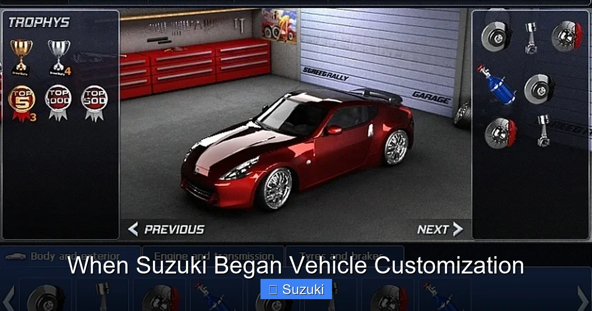 When Suzuki Began Vehicle Customization