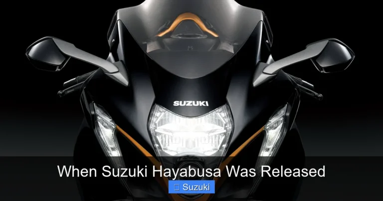When Suzuki Hayabusa Was Released