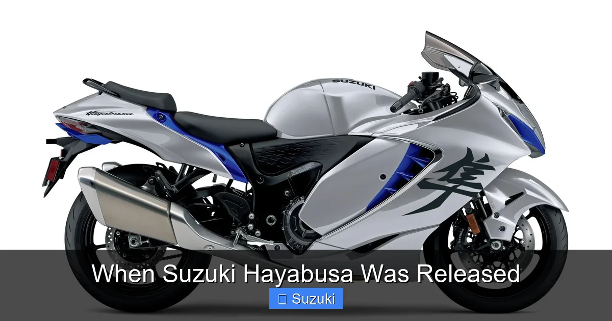 When Suzuki Hayabusa Was Released