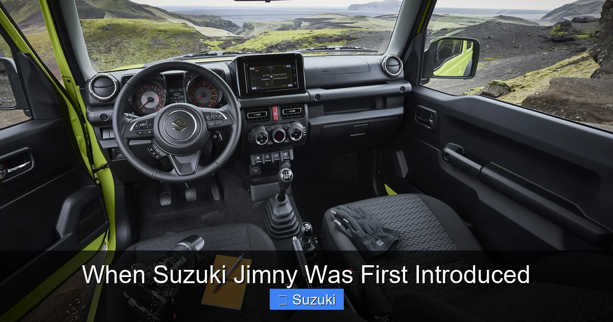 When Suzuki Jimny Was First Introduced