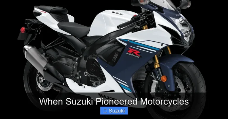 When Suzuki Pioneered Motorcycles