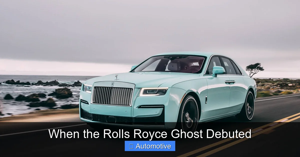 When the Rolls Royce Ghost Debuted