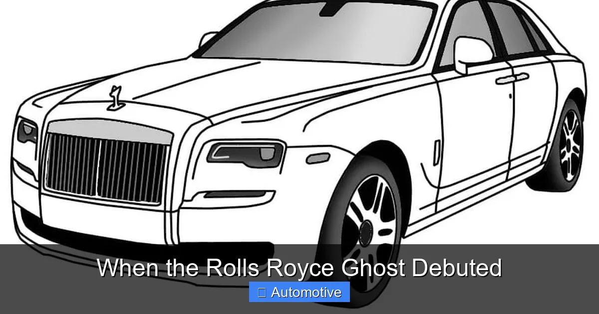 When the Rolls Royce Ghost Debuted