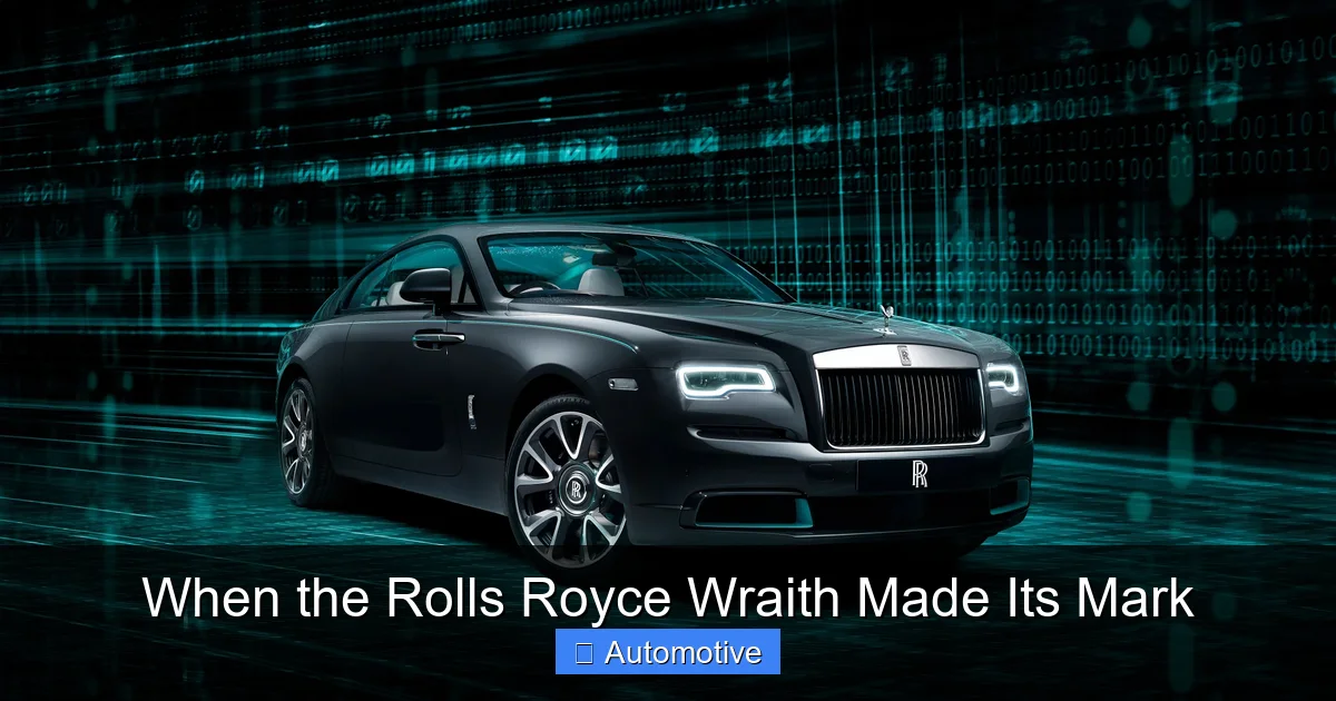 When the Rolls Royce Wraith Made Its Mark