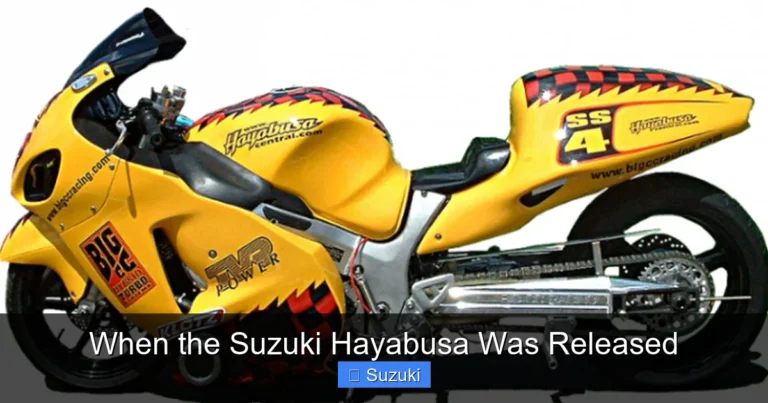 When the Suzuki Hayabusa Was Released
