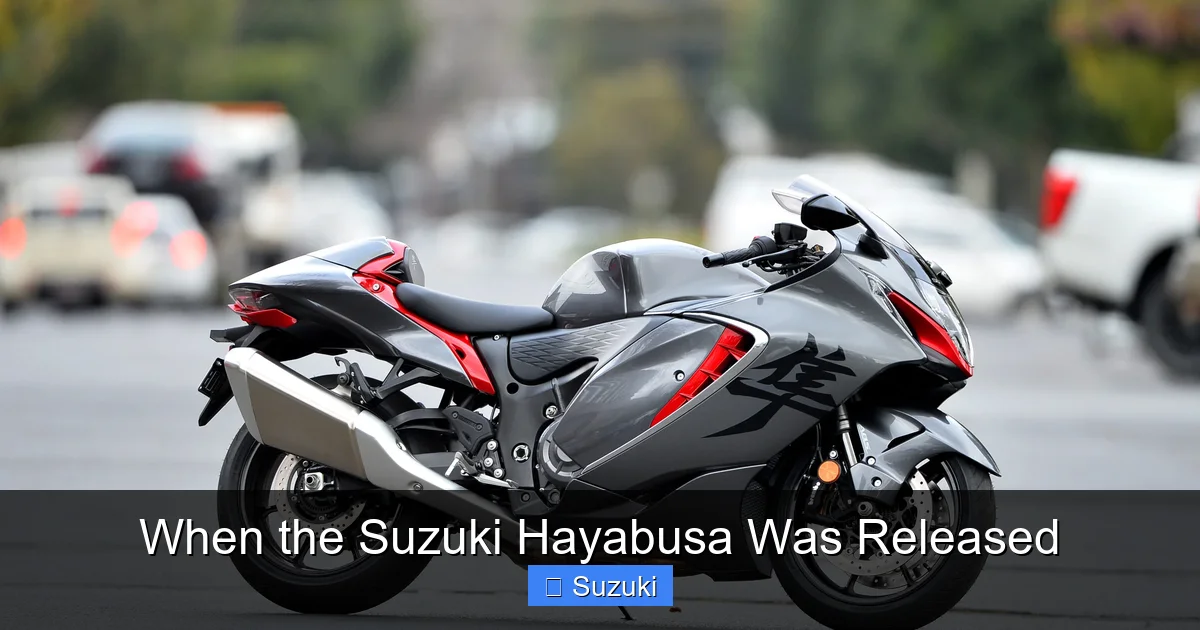 When the Suzuki Hayabusa Was Released