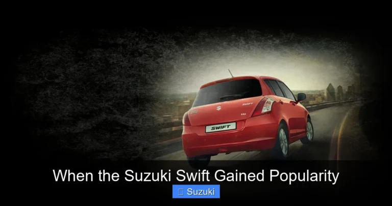 When the Suzuki Swift Gained Popularity
