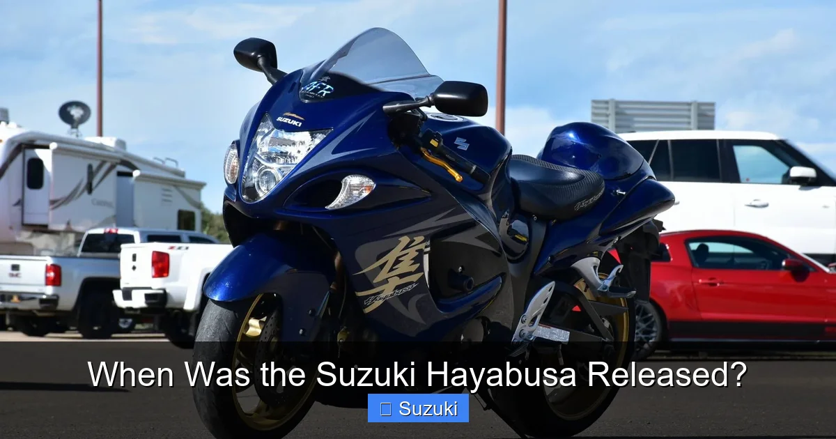 When Was the Suzuki Hayabusa Released?