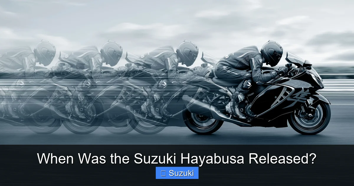 When Was the Suzuki Hayabusa Released?