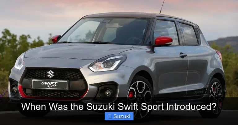 When Was the Suzuki Swift Sport Introduced?