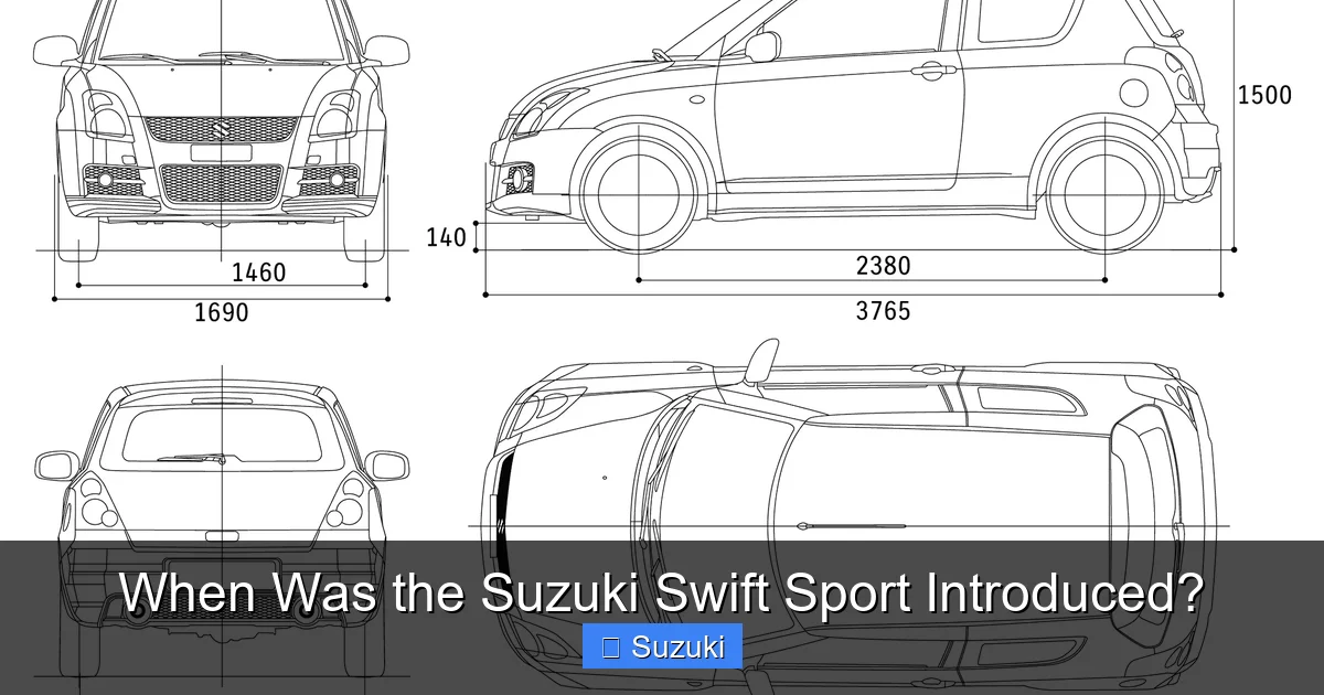 When Was the Suzuki Swift Sport Introduced?