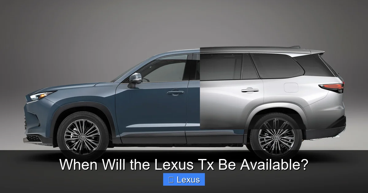 When Will the Lexus Tx Be Available?