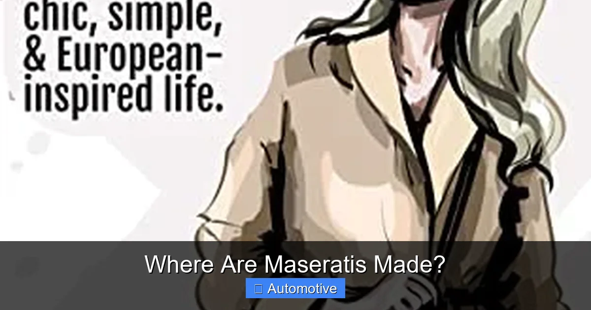 Where Are Maseratis Made?