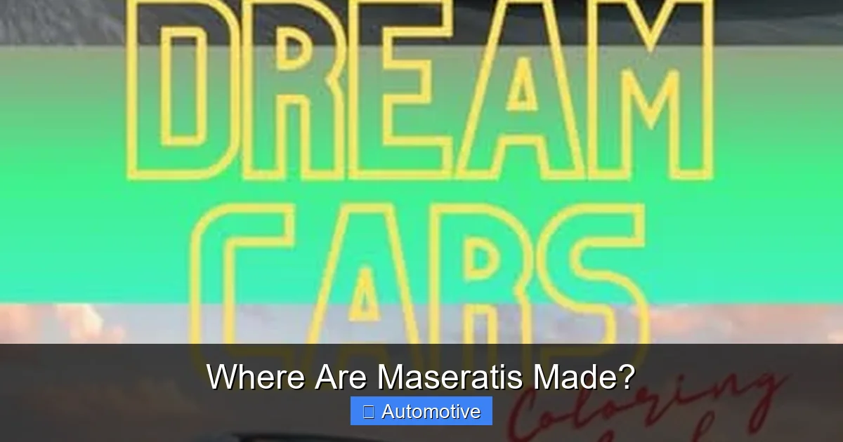 Where Are Maseratis Made?