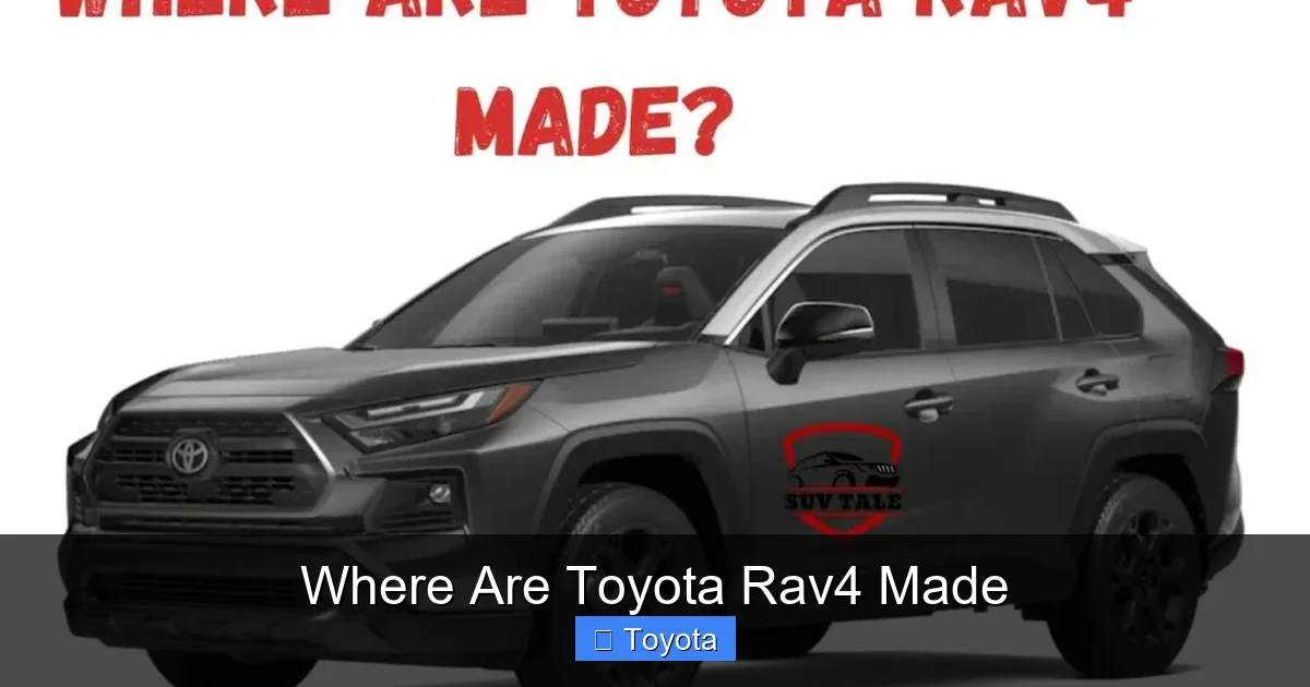 Where Are Toyota Rav4 Made