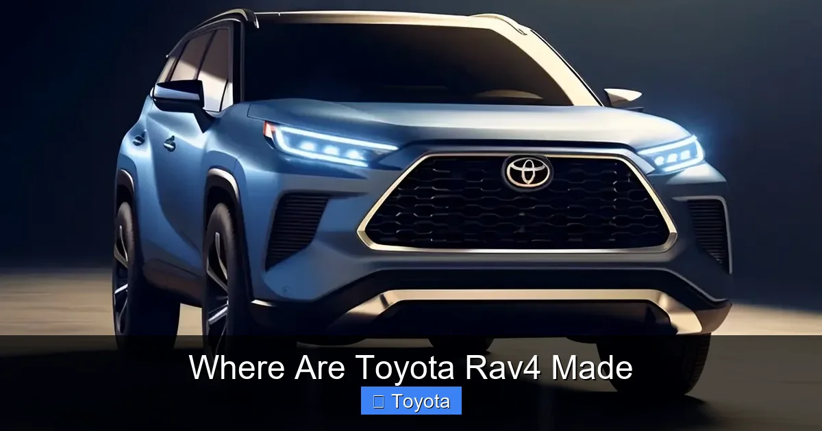 Where Are Toyota Rav4 Made