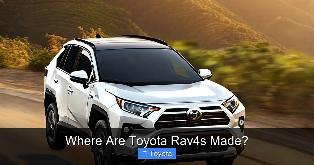 Where Are Toyota Rav4s Made?