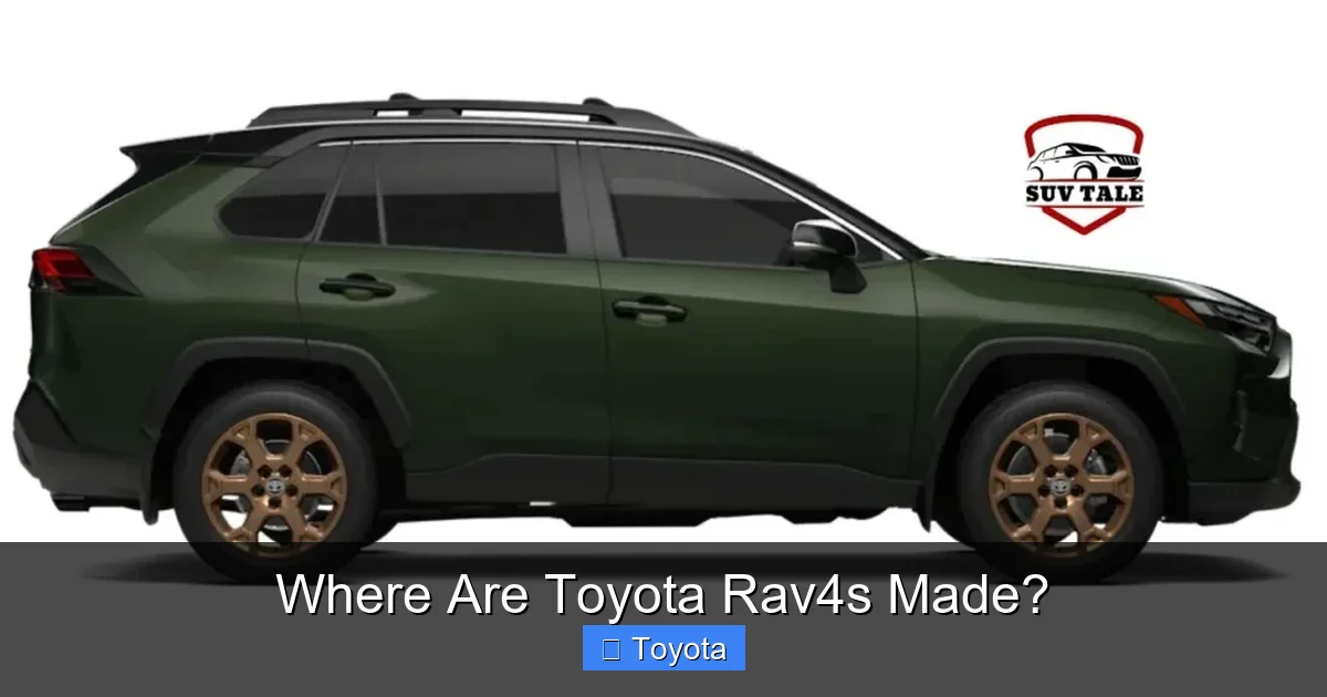Where Are Toyota Rav4s Made?