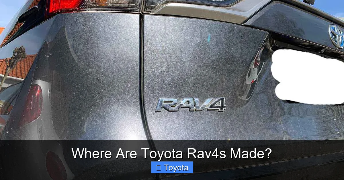Where Are Toyota Rav4s Made?