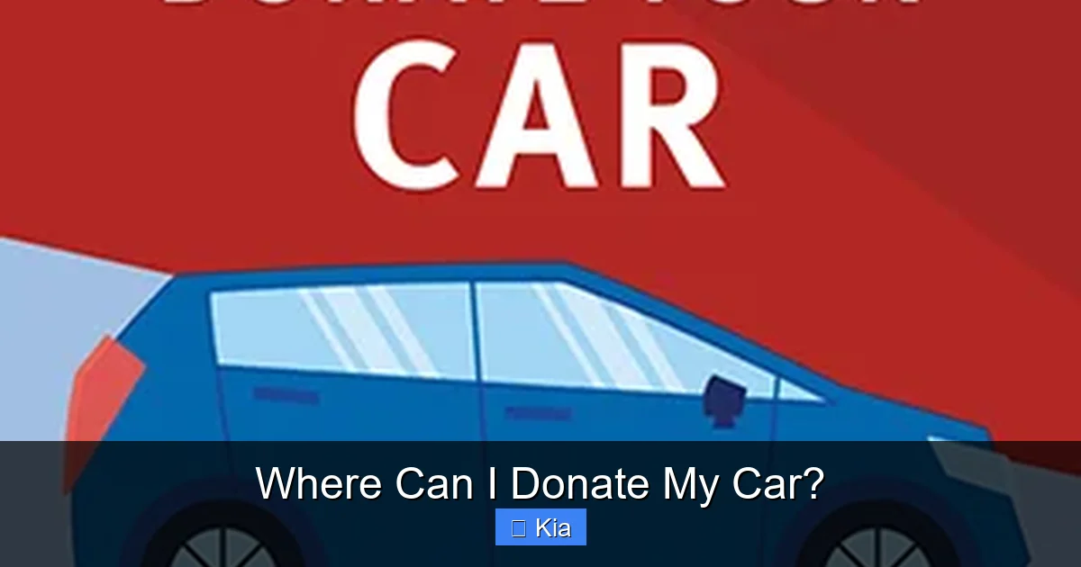 Where Can I Donate My Car?