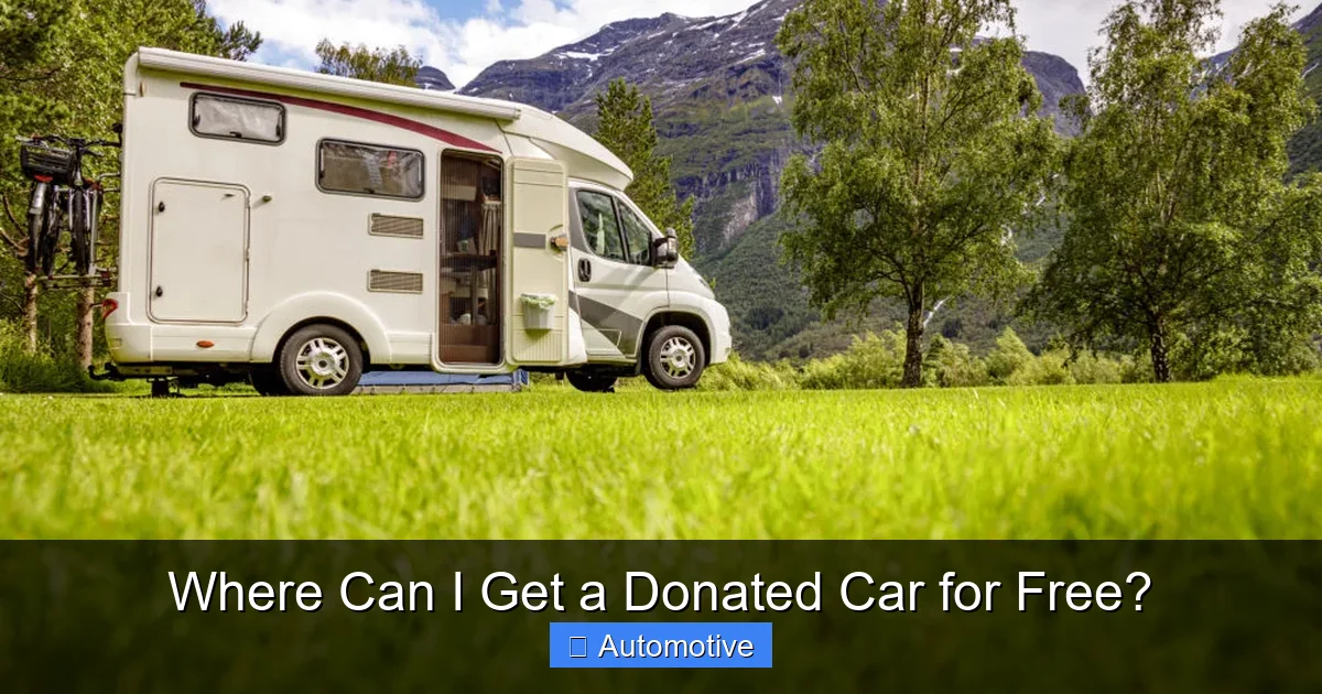 Where Can I Get a Donated Car for Free?