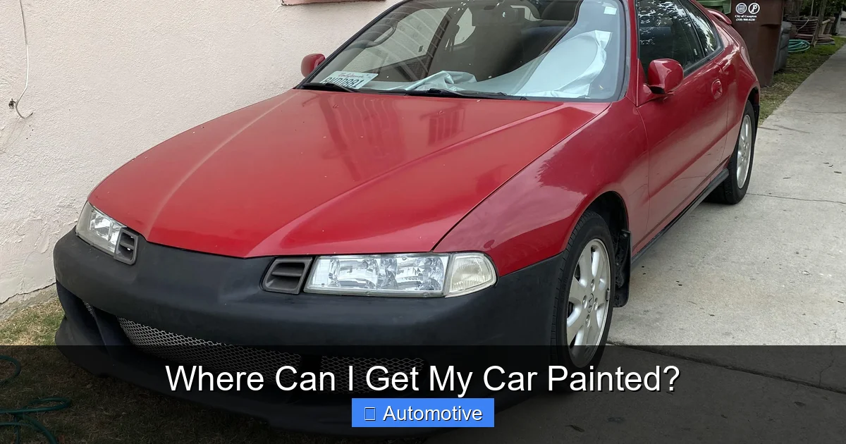 Where Can I Get My Car Painted?