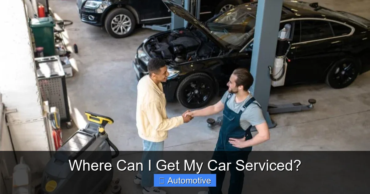 Where Can I Get My Car Serviced?