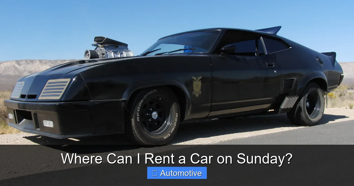 Where Can I Rent a Car on Sunday?