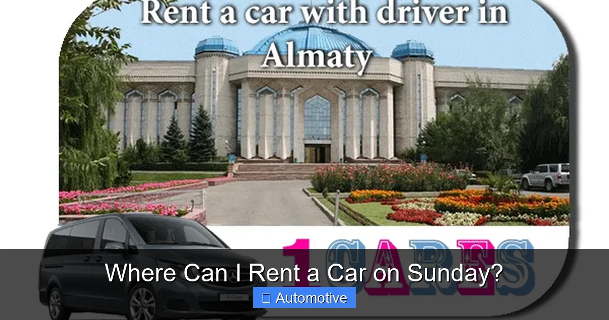 Where Can I Rent a Car on Sunday?