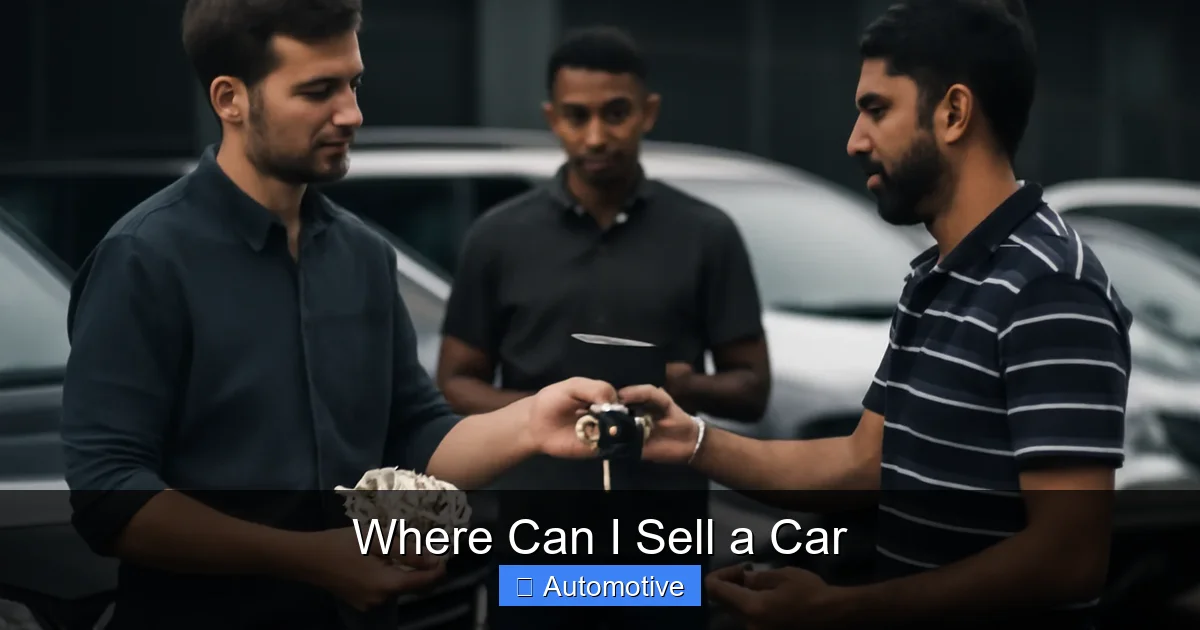 Where Can I Sell a Car