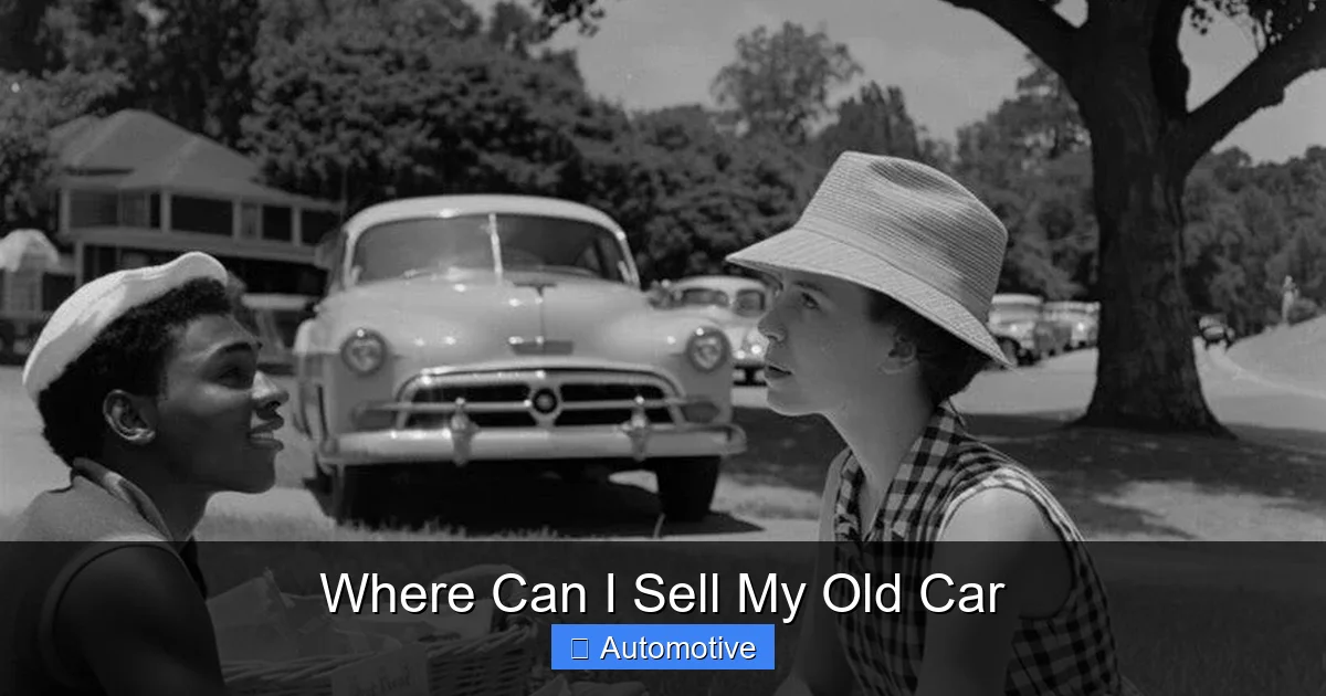 Where Can I Sell My Old Car
