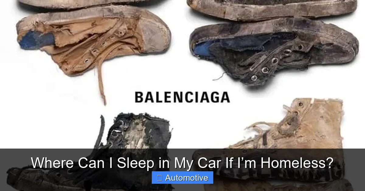 Where Can I Sleep in My Car If I’m Homeless?