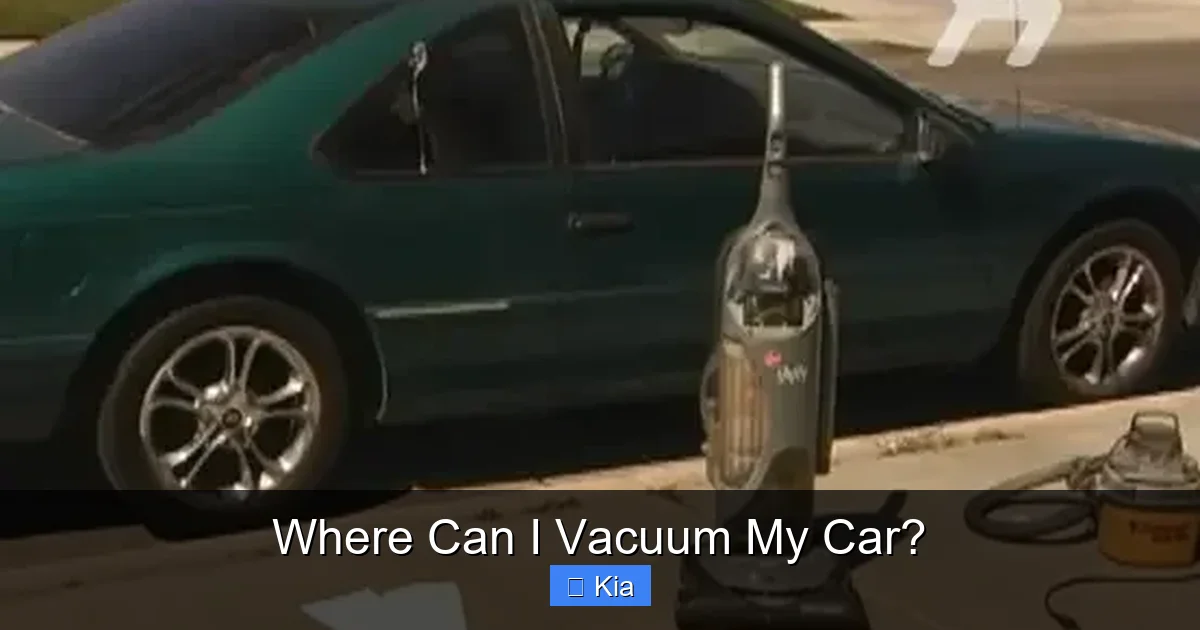 Where Can I Vacuum My Car?