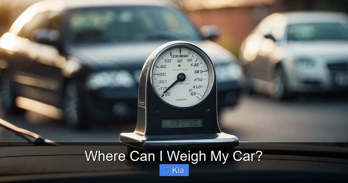 Where Can I Weigh My Car?